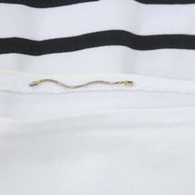 ドゥーズィエムクラス 21SS Coco Stripe T No4 カットソー ロンT Tシャツ 長袖 ボーダー ボートネック 白 ホワイト 黒 ブラック /DO ■OS_画像3