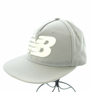 ニューバランス NEW BALANCE キャップ 帽子 ロゴ 刺繍 L 57-60cm グレー JACL6220 /TK メンズ