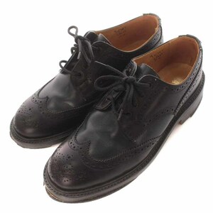 トリッカーズ TRICKER'S レースアップシューズ カントリーシューズ ドレスシューズ レザー ウイングチップ 5 23.5cm 黒 ブラック