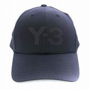 ワイスリー Y-3 LOGO CAP キャップ 帽子 野球帽 ベースボール ロゴ プリント バックストラップ 58cm 黒 ブラック HA6530