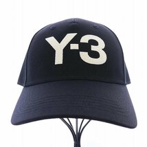 ワイスリー Y-3 23AW LOGO CAP キャップ 帽子 野球帽 ベースボール ロゴ刺繍 メタルバックル 58cm 黒 ブラック H62981 /KW ■GY18 メンズ_画像2