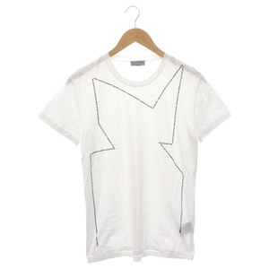 ディオールオム Dior HOMME 09AW プリント Tシャツ カットソー ロゴ 半袖 S 白 黒 ホワイト ブラック /DF ■OS ■AD メンズ
