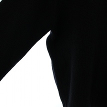 ナンバーナイン NUMBER (N)INE リブニット セーター 長袖 クルーネック ウール 2 M 黒 ブラック /BB レディース_画像7