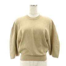 クラネ CLANE 22SS BALLOON SLEEVE KNIT TOPS ニット プルオーバー クルーネック 1 S ベージュ /SY ■OS レディース_画像1