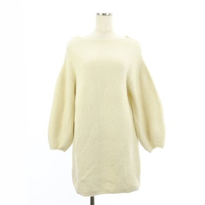  Snidel snidel 24SS New Year Special Item off shoru Mini One-piece knitted long sleeve F ivory /DF #OS lady's 