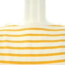 オーチバル ORCIVAL オーシバル バスクシャツ カットソー フレンチスリーブ 半袖 ボーダー コットン 2 オレンジ 白 ホワイト_画像6