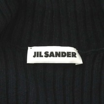 ジルサンダー JIL SANDER 23SS ニットジャケット ジップアップ コットン 30 XS 黒 ブラック /AN31 レディース_画像4