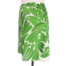 マーカスルプファー MARKUS LUPFER ボタニカル刺繍 シルクスカート ボトムス XS グリーン/ホワイト 緑 白 レディース_画像3