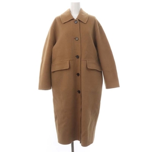 ロンハーマン Ron Herman 22AW Bal Collar Rever Coat ステンカラーコート アウター ロング カシミヤ混 XS キャメル /ES レディース