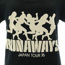 ヒステリックグラマー HYSTERIC GLAMOUR THE RUNWAYS 半袖 Tシャツ カットソー プリント F 黒 ベージュ ブラック /CX ■OS レディース_画像4