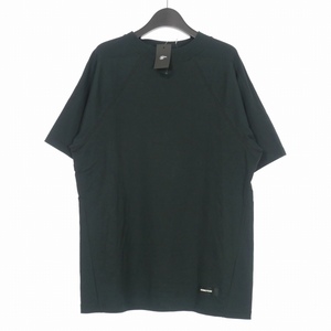 未使用品 シュウ オム フェム SYU.HOMME FEMM ボトルネック Tシャツ カットソー 半袖 2 ブラック 黒 H20ss-02 メンズ