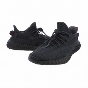 アディダス adidas Yeezy Boost 350 V2 Black イージー ブースト 350 V2 スニーカー 28.5cm US10.5 ブラック 黒 FU9006 メンズ