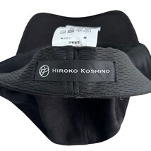 ヒロココシノ HIROKO KOSHINO 6パネル キャップ ブラック 黒 レディース_画像9