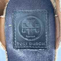 トリーバーチ TORY BURCH ウエッジソール エスパドリーユ レース ストラップ サンダル 7M 24cm ネイビー ベージュ 紺 レディース_画像8