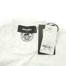 未使用品 ディースクエアード 22SS Icon Patch Tee Renny Fit アイコンパッチ Tシャツ カットソー 半袖 S 白 ホワイト S80GC0029_画像4