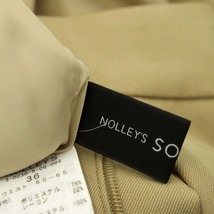 ノーリーズ Nolley's sophi ウォッシャブルツイルタックワイドパンツ センタープレス ジッパーフライ 36 ベージュ /NR ■OS レディース_画像3