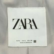 ザラ ZARA チェスターコート アウター ロング ウール混 L グレー /NR ■OS レディース_画像3