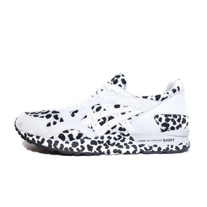 アシックス asics comme des garsons SHIRT GEL-LYTE V スニーカー レオパード ヒョウ柄 スニーカー 28.5cm 白 ホワイト 1201A735-100 メン