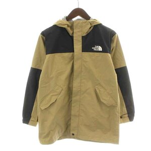 ザノースフェイス マウンテンレインコート Mountain Rain Coat マウンテンパーカー ジャケット ブルゾン 150 ベージュ 黒 NPJ12004