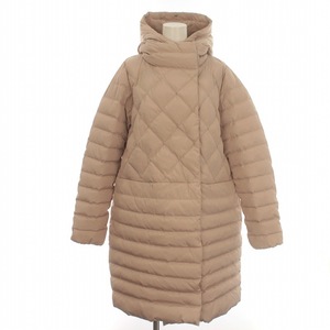 mare-laMARELLA down coat quilting nylon long 42 L pink beige /IR #GY18 lady's 