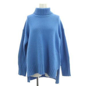  McAfee MACPHEE Tomorrowland Ram cashmere ta-toru neck pull over knitted sweater long sleeve wool S blue blue 