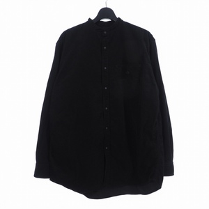 ノースフェイス パープルレーベル Corduroy Band Collar Shirt コーデュロイ バンド カラー シャツ 長袖 M ブラック 黒 NT3159N 国内正規