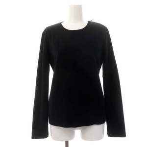  Prada PRADA fleece cut and sewn long sleeve pull over S black black /DO #OS lady's 