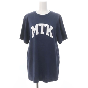 デニミスト Denimist LAppartement取り扱い 23SS CLASSIC T-SH Tシャツ カットソー 半袖 プリント M 紺 ネイビー /DO ■OS レディース