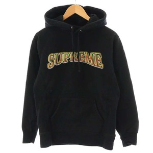 シュプリーム SUPREME 16FW Metallic Arc Hooded Sweatshirt パーカー プルオーバー コットン S 黒 ブラック /AN31 メンズ