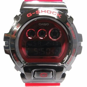 カシオジーショック CASIO G-SHOCK 美品 腕時計 デジタル メタル クォーツ GM-6900B-4JF 文字盤 レッド 赤 ブラック 黒 ■SM1 メンズ