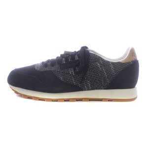 未使用品 リーボック Reebok クラシックレザー CL LEATHER スニーカー スエード ローカット ロゴ US9 27cm 紺 ネイビー BS6236