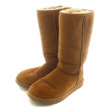 アグ UGG クラシック トール Classic Tall II ムートンブーツ ロング スエード ボア 26.0cm 茶 ブラウン F26012F /AQ ■GY17_画像1