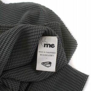 ミーイッセイミヤケ me ISSEY MIYAKE A.POC KNIT STRETCH PLEATS プリーツ カットソー ハイネック 長袖 グレー MI33KJ381の画像4