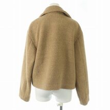 セオリー theory 22AW Teddy Fleece Faux Fur Peacoat ピーコート ショート ダブル ウール S ベージュ 2309604 /SI21 レディース_画像2