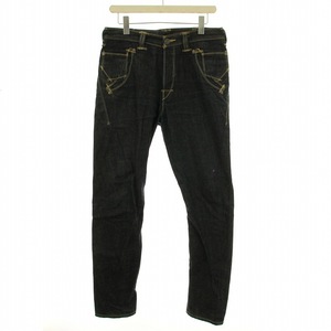 リーバイスエンジニアドジーンズ Levi's Engineered Jeans デニムパンツ ジーンズ USED加工 裾ジップ 32 L インディゴ 紺 EJ018-0002