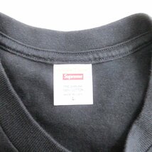 シュプリーム SUPREME 23SS アンダーカバー UNDERCOVER コラボ Tag Tee Tシャツ 半袖 クルーネック コットン ブラック 黒 L メンズ_画像3