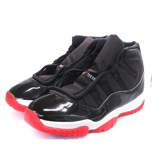 ナイキ NIKE 96年製 AIR JORDAN 11 OG BRED エアジョーダン オリジナル スニーカー シューズ エナメル 130245-062 黒 US9.5 27.5cm ■SM1