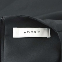 アドーア ADORE 22SS フォルムドコットンバックタックノースリーブブラウス シャツ 38 M 黒 ブラック 531-2110509_画像4