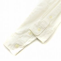 ラルフローレン RALPH LAUREN ポロシャツ カットソー 長袖 コットン ロゴ 刺繍 9 M 白 ホワイト BLRLCM2201 /MQ メンズ_画像6