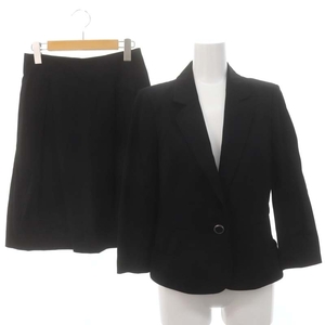  Courreges courreges setup top and bottom tailored jacket skirt knees height tight 38 black black /MI #OS lady's 