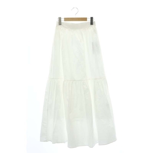 マージュール marjour 22SS MONOTONE TIERED SKIRT スカート フレア ロング T 白 ホワイト /DF ■OS レディース