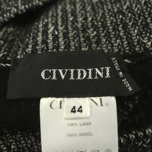 チヴィディーニ CIVIDINI ハイネック ニット セーター 半袖 44 黒 ブラック /NR ■OS レディースの画像3