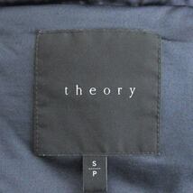 セオリー theory SUEDED PUFFER ダウン コート 01-6109100 ネイビー S ■GY11 レディース_画像7