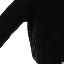スタニングルアー STUNNING LURE リブニット セーター 長袖 ハイネック ウール S 黒 ブラック /BB レディース_画像6