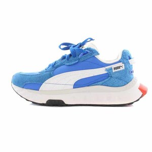 プーマ PUMA ワイルド ライダー WILDR RIDER スニーカー ローカット 切替 US7 25cm 青 ブルー 381595-01 /YI22 メンズ