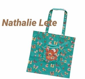Nathalie Lete Face bag Squirrel ナタリーレテ　トートバッグ　リス　エコバッグ コンパクト 新品