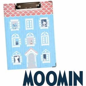 MOOMIN ムーミン　クリップボード　MOOMIN HOUSE ブルー　バインダー　リトルミイ ミィ　新品　ムーミンハウス