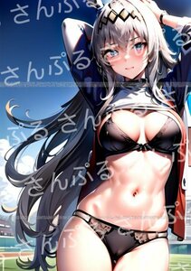 0r8 [おまけあり] ウマ娘 プリティーダービー オグリキャップ 同人ポスター A4サイズ 光沢 高品質 イラスト アート アニメ 美少女 漫画