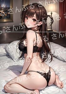 1bp [おまけあり] 彼女、お借りします 水原千鶴 同人ポスター美女 A4サイズ 光沢 高品質 イラスト アート アニメ みずはらちづる かのかり