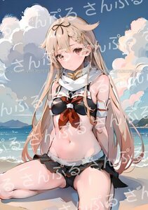 1ci [おまけあり] 艦隊これくしょん 艦これ 夕立 同人ポスター A4サイズ 高品質 イラスト アート アニメ 漫画 ゲーム 艦これ 艦娘 ゆうだち